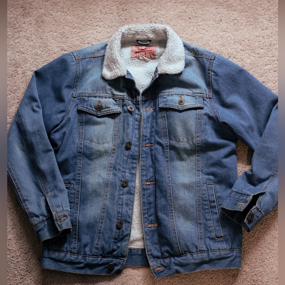 Mens interior lined Jean jacket